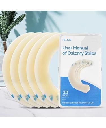 Heagimed 10PCS Elastic Barrier Strips - Hydrocolloid Skin Barrier for Ostomy Bags - Buy Online on GoSupps.com