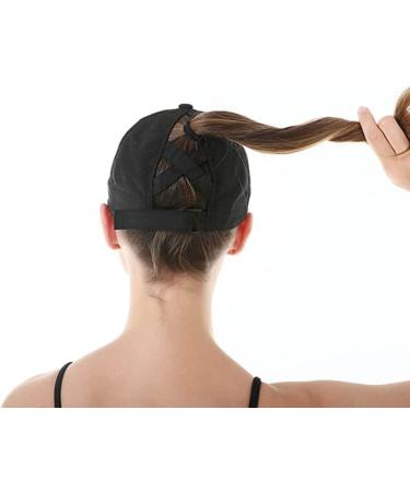 Shop Pference Women s Summer Adjustable Baseball Cap - Fast Drying Breathable Unisex Criss Cross Hat - Perfect for Sports - Black - Buy Online on GoSupps.com