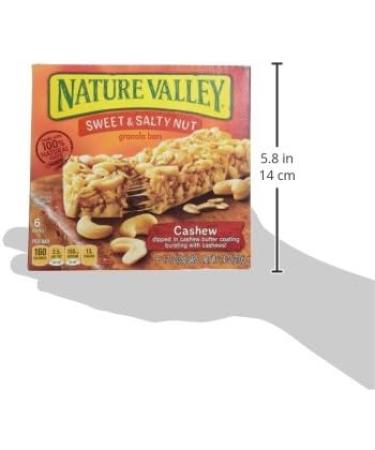 Nature Valley Sweet & Salty Nut Cashews Granola Bars - 6ct - Buy Online on GoSupps.com