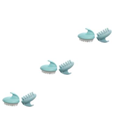 Fomiyes 6 Stk Hair Wash Hair washing brushes Shampoo brush for the scalp shampoo brush head skin massage devices Massage devices for the scalp Japanese style