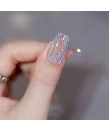 15 ml Cat Eye Gel Nail Polish Glitter Effect UV Gel Nails Glitter Cat's Eye Nail Polish DIY Art Manicure Nail Polish Glitter Soak Off UV Gel Polish Manicure Gel Lacquer Varnish Pink Colour - Buy Online on GoSupps.com