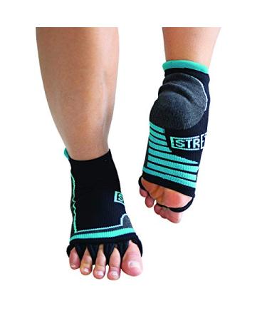M PAIN MANAGEMENT TECHNOLOGIES Toe Separator Socks by Stretch Toe Spacer Foot Alignment Sock for Bunion Relief Medium 6-10