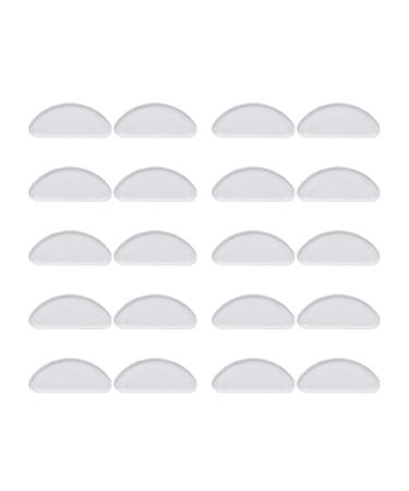 10 Pairs Nose Pads Glasses Non-Slip Silicone Nose Bandage Glasses D-shaped Pads Accessories Transparent