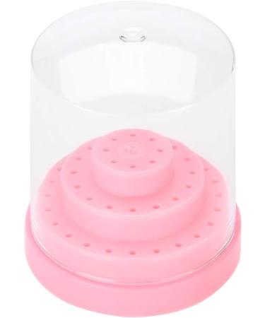 Nail Drill Holder Plastic 48 Holes Display Organizer Box Pink Blue Orange White for Salon (Pink) - Buy Online on GoSupps.com
