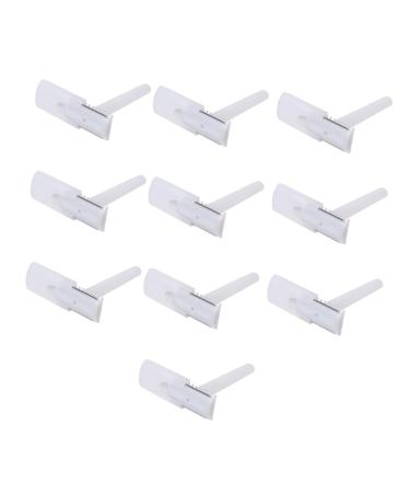 Fomiyes 25st disposable skin knife pedicure wet dry hair remover once razor shaving safety tool body hair cutter razor hair removal leather knife affi man white