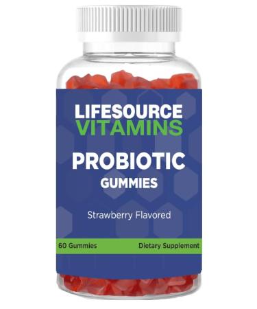 LifeSource Vitamins Probiotic Gummies Organic for All Ages (60 Gummies)