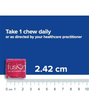 Bariatric Fusion Calcium Citrate & Energy Soft Chew Vitamin - 60 Count Strawberry Blast for Bariatric Surgery Patients | Sugar Free, Gastric Bypass & Sleeve Gastrectomy - Buy Online on GoSupps.com