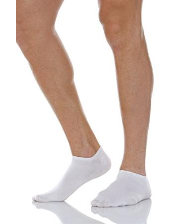 RELAXSAN 560S Diabetic No Show Socks for Men Women Low Cut Socks Breathable for Sensitive Feet Cotton and Crabyon 5-XL Man 9.5-11.5 / Woman 11-12.5 White