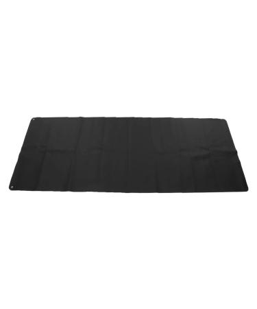 ANGGREK Grounding Mat Black PU Grounding Sheet Yoga Grounding Mat with 5M Cable for Better Sleep and Less Stress