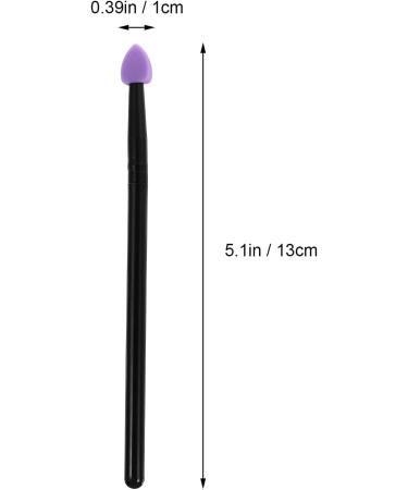 FOMIYES 5pcs Silicone Eyeshadow Brush Makeup Brush Sponge Eyeshadow Brush Eye Cosmetic Brush Simple Suite Purple - Buy Online on GoSupps.com