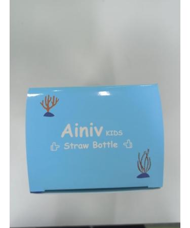 Ainiv Sippy Cup 480ML/16OZ Kids Drink Bottle with Straw - Leak-Proof BPA-Free for Home, School, Outdoor - Blue (Cleaning Brush Included) - Buy Online on GoSupps.com