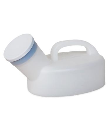 Home Comfort Urinals for Men - Upgraded Thick Urine Bottles for Men with Spill/Leak Proof Screw-On Lids - 1100ml Portable Urinal for Men - Bed Pan - Pee Bottles for Men Happy