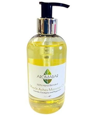 Muscle Aches & Pains Massage Oil 250ml with Lavender Eucalyptus Peppermint Pure Essential Oils Pre-Blended 100% Natural Ingredients Pump Dispenser Included - Buy Online on GoSupps.com