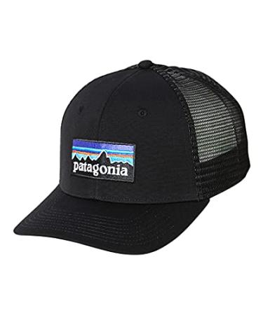 Patagonia P-6 Logo Trucker Hat One Size Black