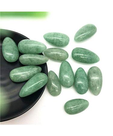 2pcs Natural Green Strawberry Quartz Crystal Polished Palm Stones Decor Natural Stones and Crystals Stone Mineral Specimen