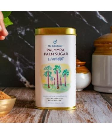 The Divine Foods | Natural Palmyra Palm Sugar | Natural Sweetener Sugar Alternative | Unrefined | Sugar for Coffee Tea & Recipes | Vegan | Natural | Non GMO (250 gm) - Buy Online on GoSupps.com
