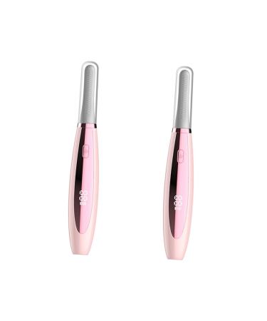 Balacoo 2pcs Eyelash Curler Eyelashes Curler Travel Eye Curler Heater Lash Curler Heating Lash Curler Eyelash Comb Travel Curling Iron Mini Practical Eyelash Tool Cosmetics Abs Chargeable