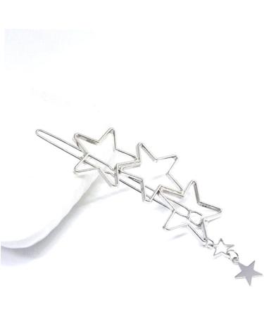 FRCOLOR star hair barrettes hair barrettes for women silver hair clip silver barrettes women's hair clips star hair clip cute hair clips for women Hair Accessories alloy Miss pin - Buy Online on GoSupps.com