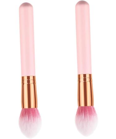 AUTSUPPL 2pcs Cosmetics Brush Cosmetic Brush Highlighter Makeup Brush Cosmetics Powder Brush Wooden - Buy Online on GoSupps.com