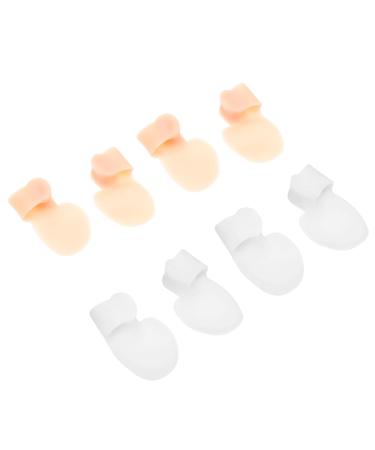Flex Tools 8 Pcs Little Splitter Nursing Foot Protectors for Feet Gel for Nails Bunion Protector Bunion Big Calluses Bunion Hallux Straightener Care Tool Spacers
