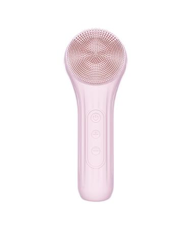 RIYAN Electric Brush Heated Waterproof Pore Cleaner Silicone Belt Magnet Charger Cleansing Device Pink