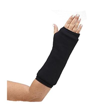 CastCoverz! Designer Arm Cast Cover - Black - Medium Short: 11" Length X 9" Circumference - Removable and Washable - Made in USA Medium (Pack of 1) Black