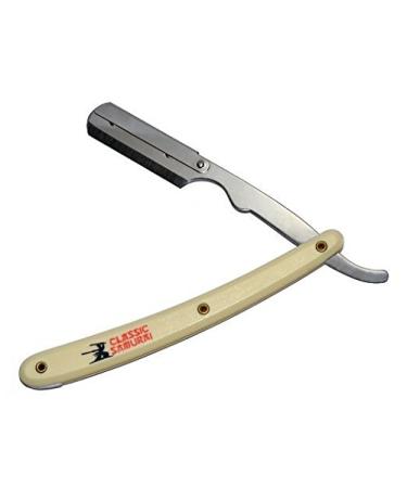Stainless Steel Professional Barber Straight Edge Razor (CREAM)