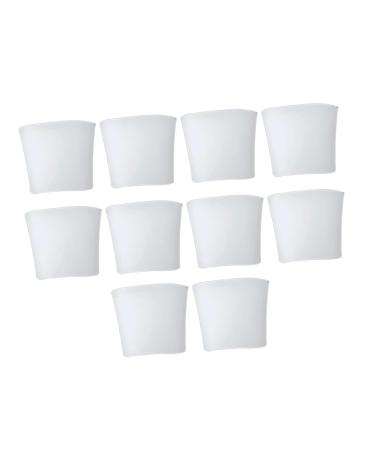 Braces Rubber Band Bunion 10pcs Cover Elasto Gel Silicone Gel Mens Gel Hammer for Women Fertoe Toenail Patch White Gel Sleeve Protector Splints Man Spacers White 1.7x1.5cm