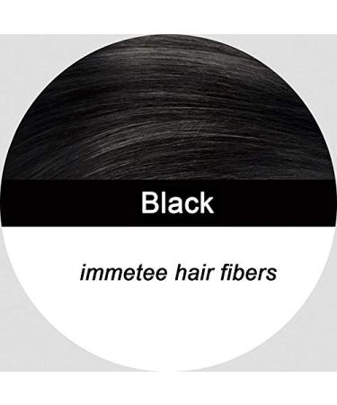 IMMETEE Hair Building Fibers - Instant Regrowth for Thinning Hair & Bald Spots - 28g Black - Conceals Hair Loss in 15 Seconds - For Men & Women - Buy Online on GoSupps.com