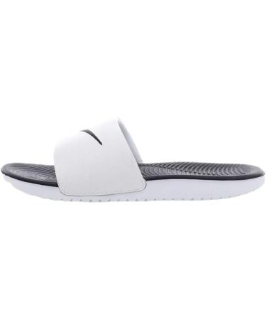 Nike Unisex Kids Kawa Slide Sandal 37.5 EU - White Black | Best International Shipping & Deals - Buy Online on GoSupps.com