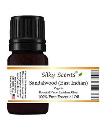 Sandalwood (East Indian) Organic Essential Oil (Santalum Album) 100% Pure and Natural - 10 ML