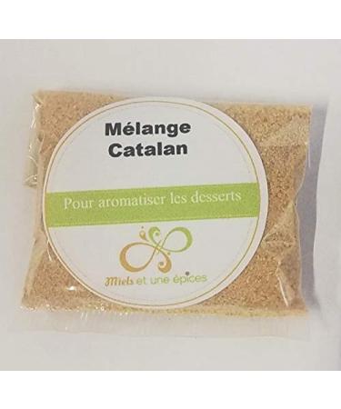 Catalan Mix - Honey and spices - Lemon peel, cinnamon, brown sugar 80% - To be used like vanilla sugar - 50g