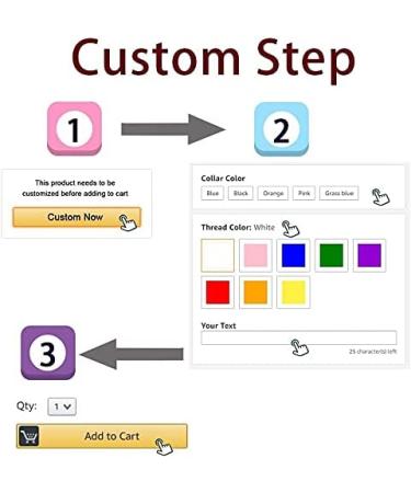 Personalized Embroidered Cat Collar with Bell - Custom Name & Phone Number - Adjustable Nylon - Breakaway Safety Buckle - Buy Online on GoSupps.com