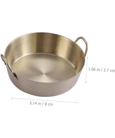 Milisten 3pcs Sauce Dish Round Serving Plate Sauce Container Soy Dipping Bowls Appetizer Dish for Home Household Sauce Serving Dish Appetizer Plate Stainless Steel The Dish Korean re-usable 8X8CMx3pcs Goldenx3pcs - Buy Online on GoSupps.com