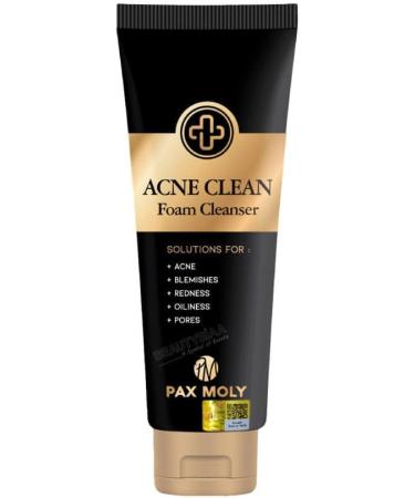  Pax moly Gentle Acne Cleansing Foam 120ml suitable for problematic sensitive and oily skin to restore a clean and healthy complexion - Buy Online on GoSupps.com