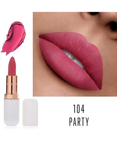 Phoera Absolute Velvet Matte Lipstick - Long Lasting Waterproof Pigment Makeup UK (104 Party) - Buy Online on GoSupps.com