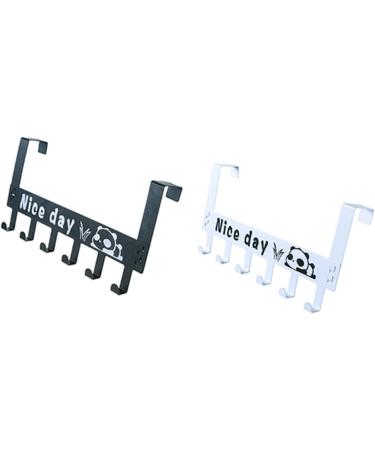 Cabilock Over Door Clothes Hanger Rack Hat Rack Coat Hook Racks Storage Rack Door Hook Door Frame Indoor medium White - Buy Online on GoSupps.com