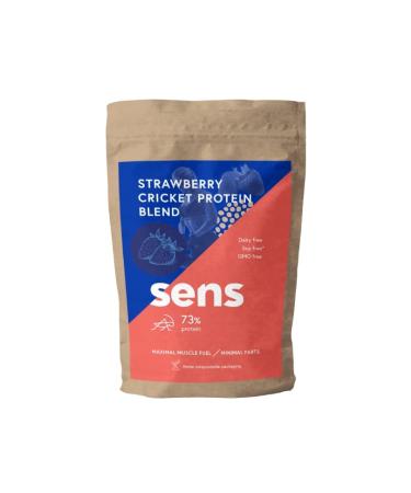 SENS Strawberry Protein - Roasted Insect Protein 455g - Cricket Protein Powder Lactose and Chemical Free - Sports Nutrition