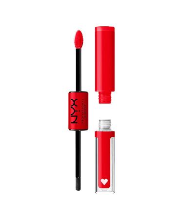 NYX PROFESSIONAL MAKEUP Shine Loud  Long-Lasting Liquid Lipstick with Clear Lip Gloss - Rebel In Red (Warm Red) 17 Rebel In Red - Buy Online on GoSupps.com