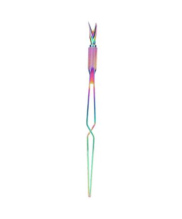 Nail Clips for Professional Stainless Steel Cuticle Pusher Tool with Dual End Design Nail Curve Pinching Tool Multi Function Nail Extension Shaping Tool Nail Tools for New Beginne