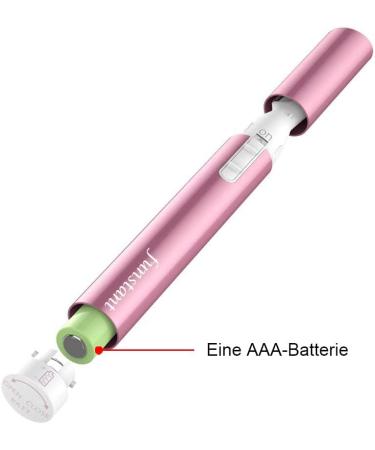 Funsty Precision Eyebrow Trimmer - Painless Facial Hair Cutter for Women | Battery Operated Electrical Razor in Kinnhals Peachy Pink - Buy Online on GoSupps.com