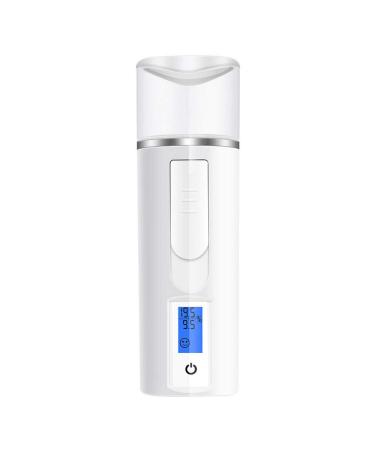 Nano Facial Mister Multifunctional Moisturizing Handy Mist Sprayer Moisturizing and Steaming Face Instrument for Skin Care Makeup Eyelash Extensions White