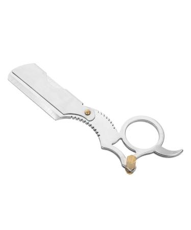 Dekaim Stainless Steel Razor Stainless Steel Blade Head Shaving Razor Shaver Razor for Male Facial Cleaning(Silver)