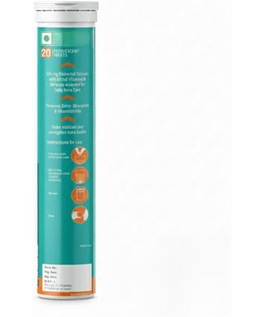 Calcium with Essential Vitamin D3 for Complete Health Support - Vitamin D3 Calcium & Magnesium Combination for Better Absorption (20 Tablets Orange Flavour) - Buy Online on GoSupps.com