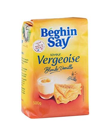 BEGHIN SAY - Saveur Vergeoise Blonde Vanille 500G - Lot De 4 - Livraison Gratuite