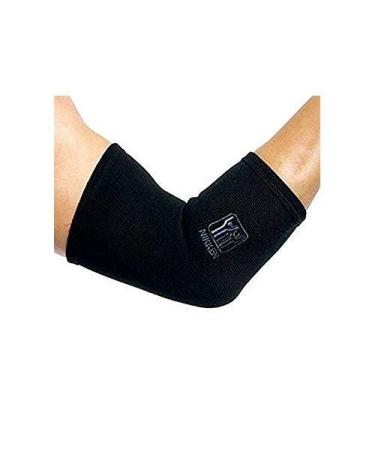 Nikken KenkoTherm Elbow Wrap (1833) - Tendonitis  Epicondylitis  Golf  Tennis  Gym Recovery Support Band for Men and Women - Sports Elbow Arm Brace - Contoured Fit and Support - Hand washable - Large