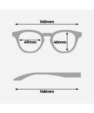 TWIG Computer Glasses BAUMAN | Blue Block Screen Filter for Men & Women | Stylish Tortoise Design - Buy Online on GoSupps.com