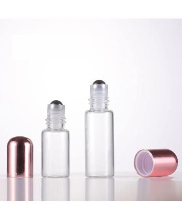 JIHUOO 10pcs Empty Roll on Bottles - Refillable Glass Essential Oil Roller Bottles 3ml for Travel & DIY - Buy Online on GoSupps.com