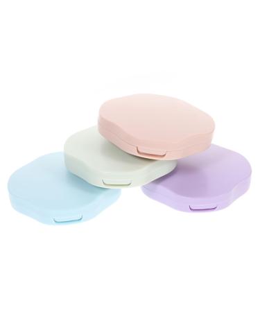 Healvian 4-Box Care Box for Colored Contact Lenses Travel Case Made of Silicone Container for Contact Lenses Travel Contact Lens Case Contact Lens Organizer Soft Holder Frame Container