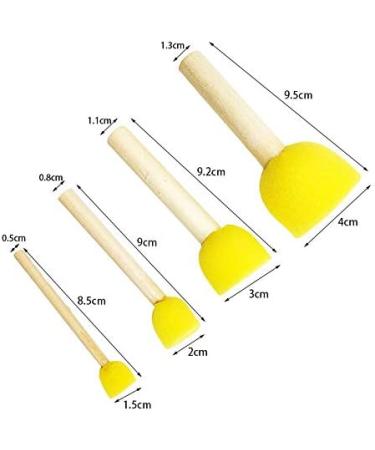 60pcs Assorted Round Paint Foam Sponge Brush Set Painting Tools  Brush Set - Great for Kids Arts and Crafts  Stencils  Painting - Buy Online on GoSupps.com